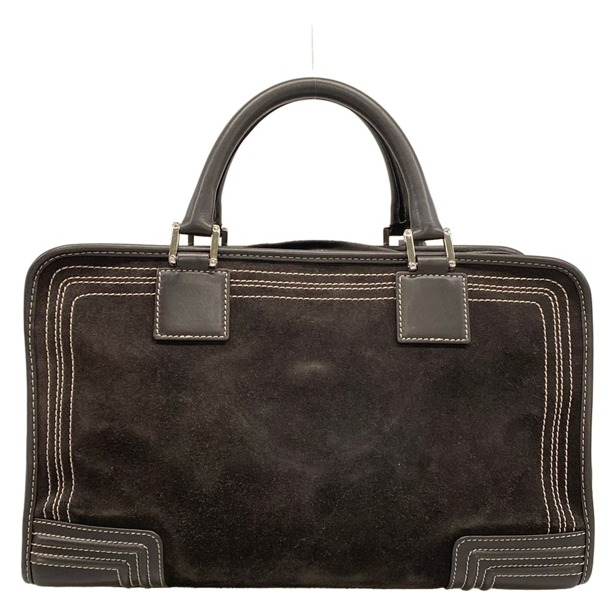 Loewe Handbag Amazona 36 Dark Brown Leather — view 3
