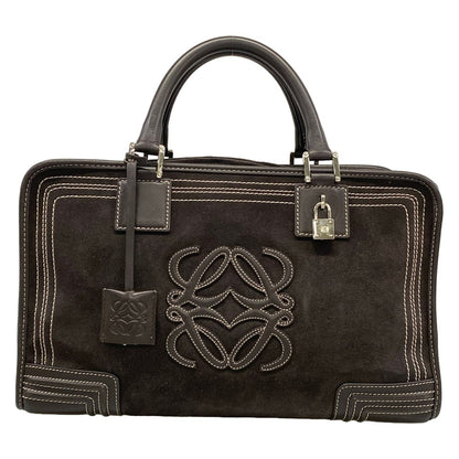 Loewe Handbag Amazona 36 Dark Brown Leather