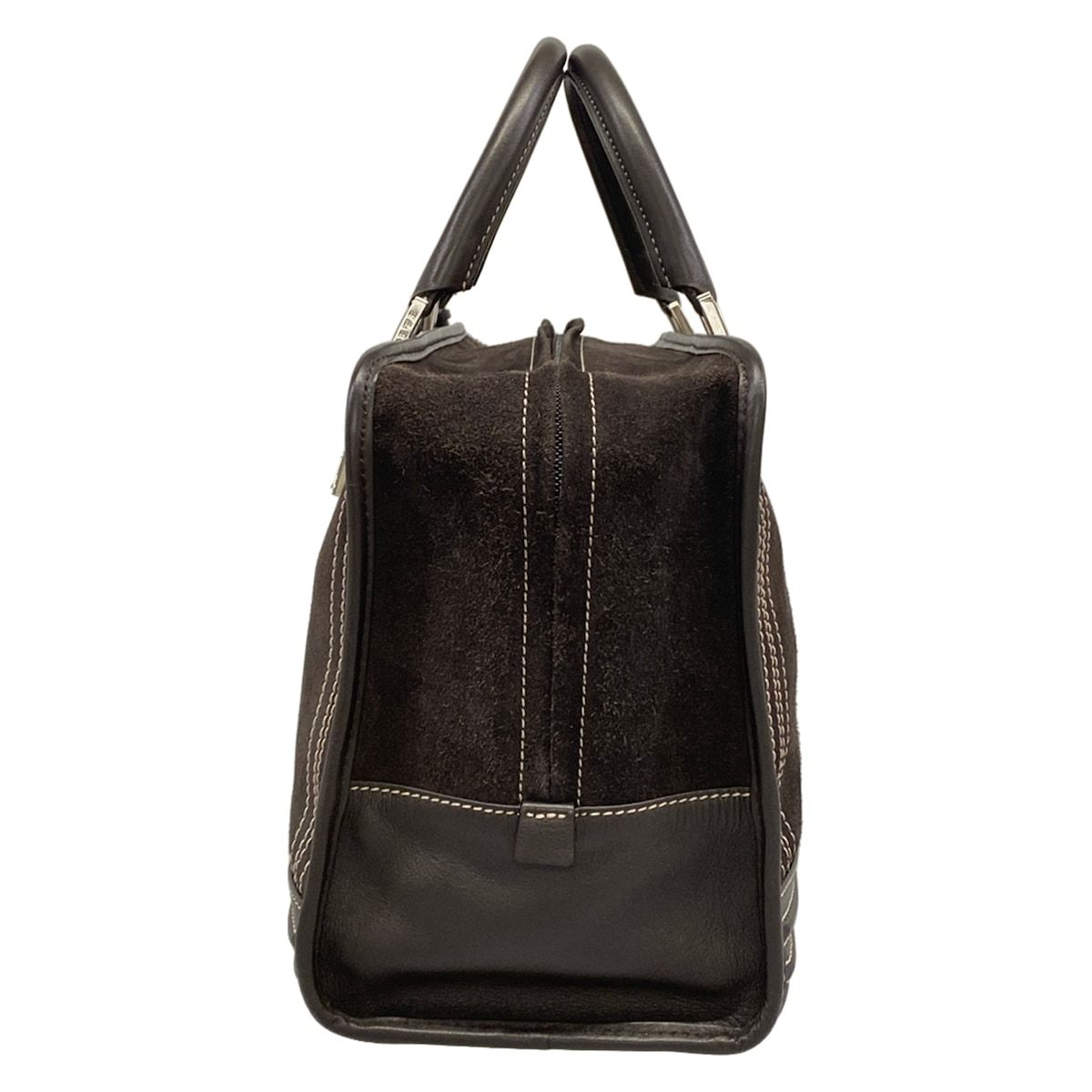 Loewe Handbag Amazona 36 Dark Brown Leather — view 4