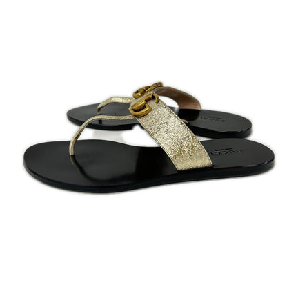 Gucci GG Marmont Thong Sandals — view 2
