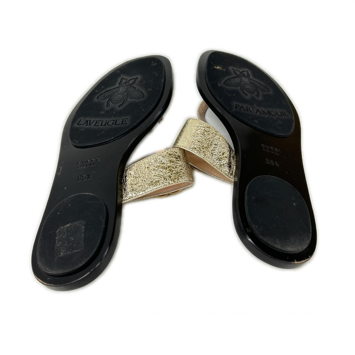 Gucci GG Marmont Thong Sandals — view 6