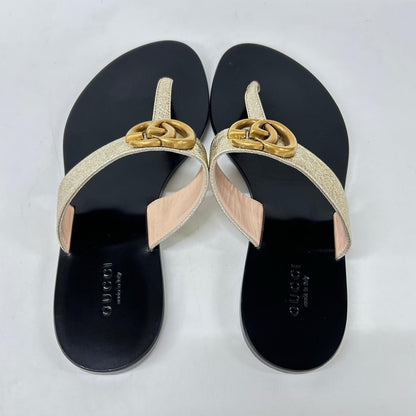 Gucci GG Marmont Thong Sandals — view 5