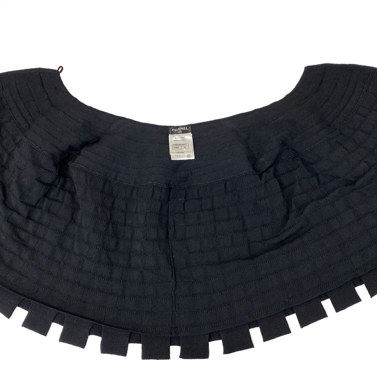 Chanel Skirt Set Black Knit Bolero Wool Angora — view 6