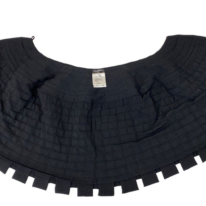 Chanel Skirt Set Black Knit Bolero Wool Angora — view 6