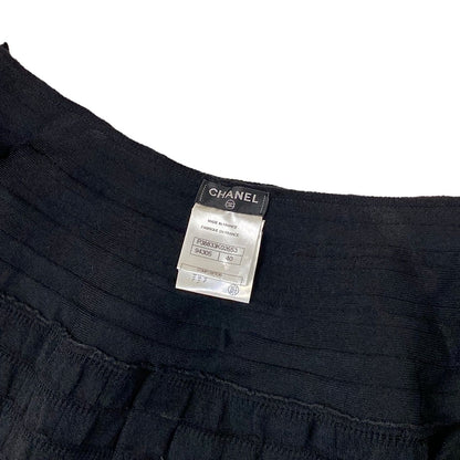 Chanel Skirt Set Black Knit Bolero Wool Angora — view 5
