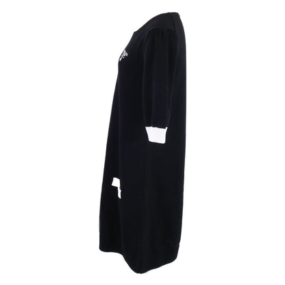 Prada Logo Embroidery Knit Dress 42 — view 3