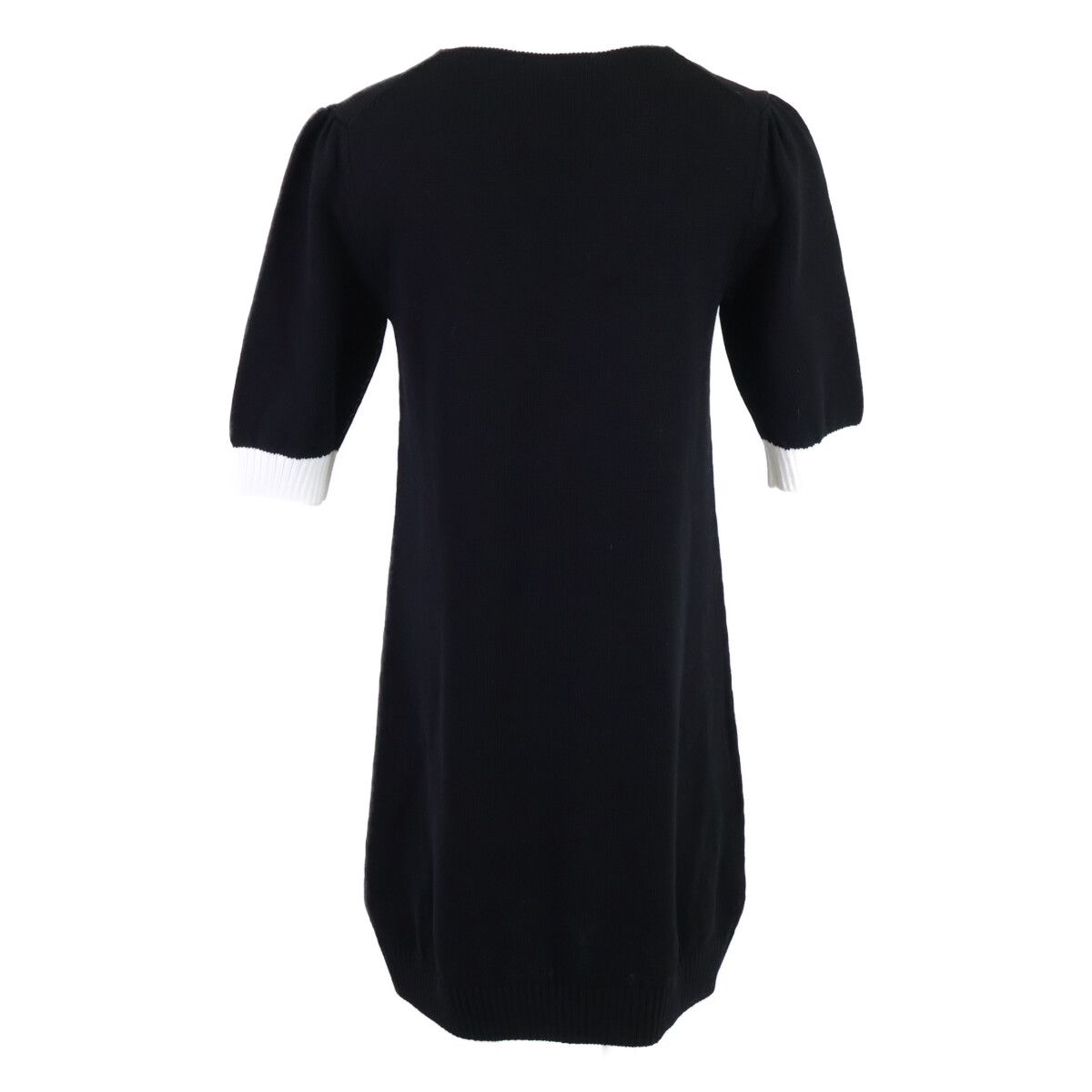 Prada Logo Embroidery Knit Dress 42 — view 2