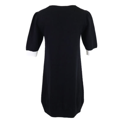 Prada Logo Embroidery Knit Dress 42 — view 2