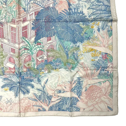 Hermes Scarf Carre 90 Silk Faubourg Tropical Multicolor — view 6