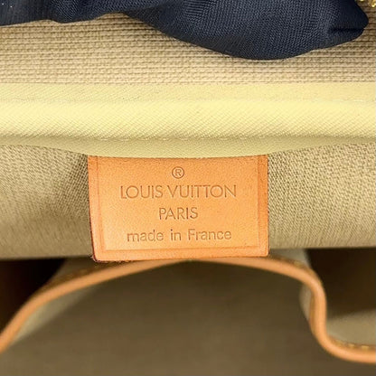 Louis Vuitton Deauville Bowling Vanity Monogram Leather Brown Handbag Gold — view 4