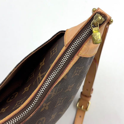 Louis Vuitton Odeon MM Monogram Leather Brown Shoulder Bag Gold — view 8