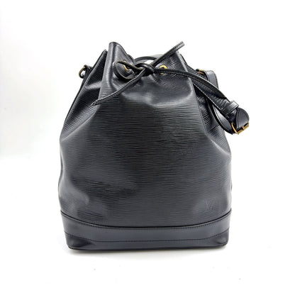 Louis Vuitton Noe Epi Noir Leather Black Shoulder Bag Gold