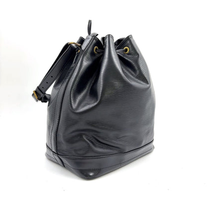 Louis Vuitton Noe Epi Noir Leather Black Shoulder Bag Gold — view 2