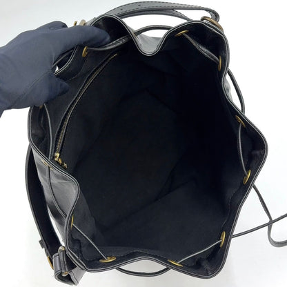 Louis Vuitton Noe Epi Noir Leather Black Shoulder Bag Gold — view 3
