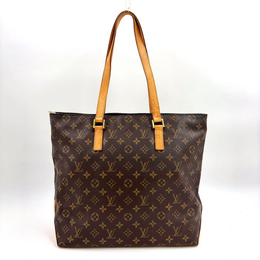 Louis Vuitton Cabas Mezzo Monogram Leather Tote Bag