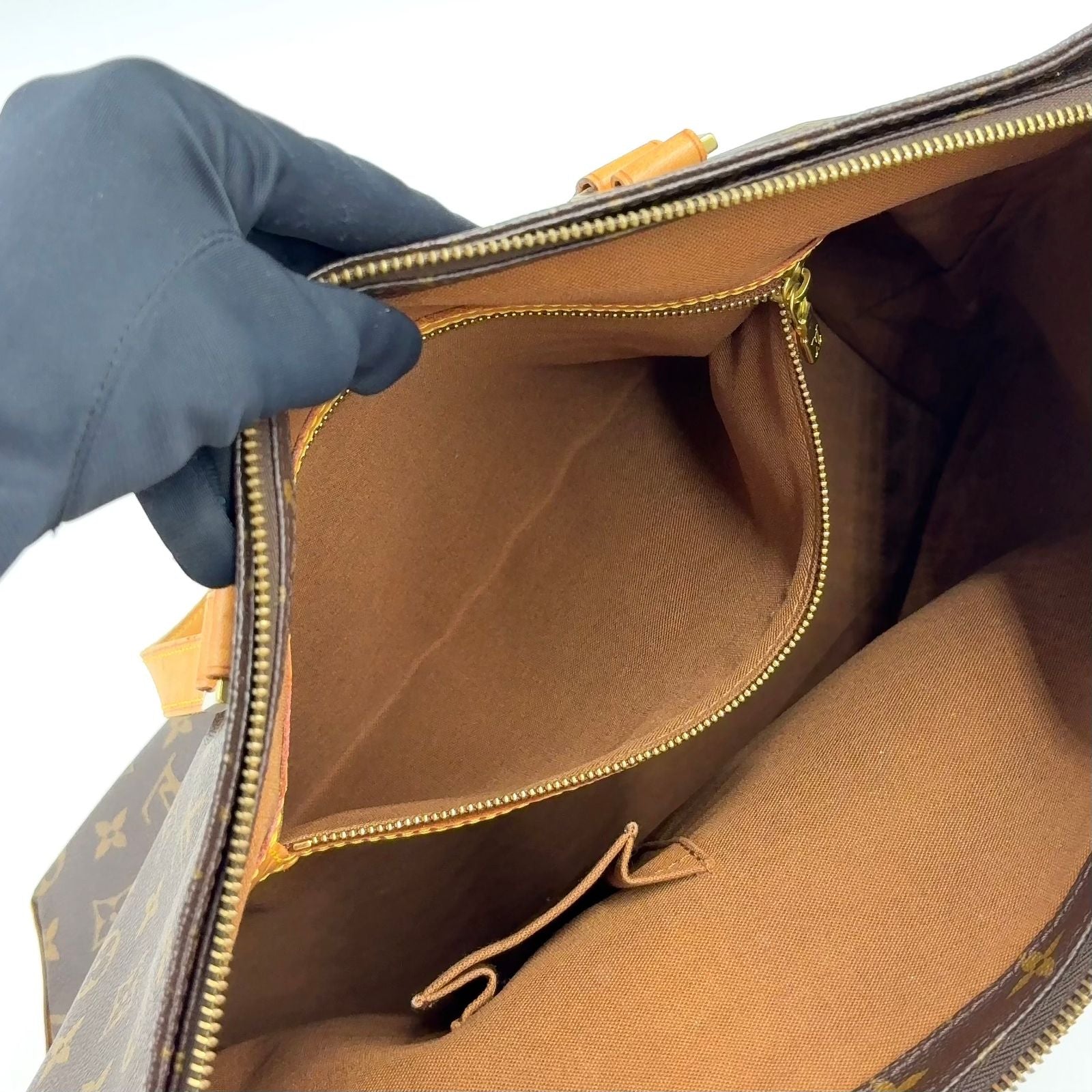 Louis Vuitton Cabas Mezzo Monogram Leather Tote Bag — view 8