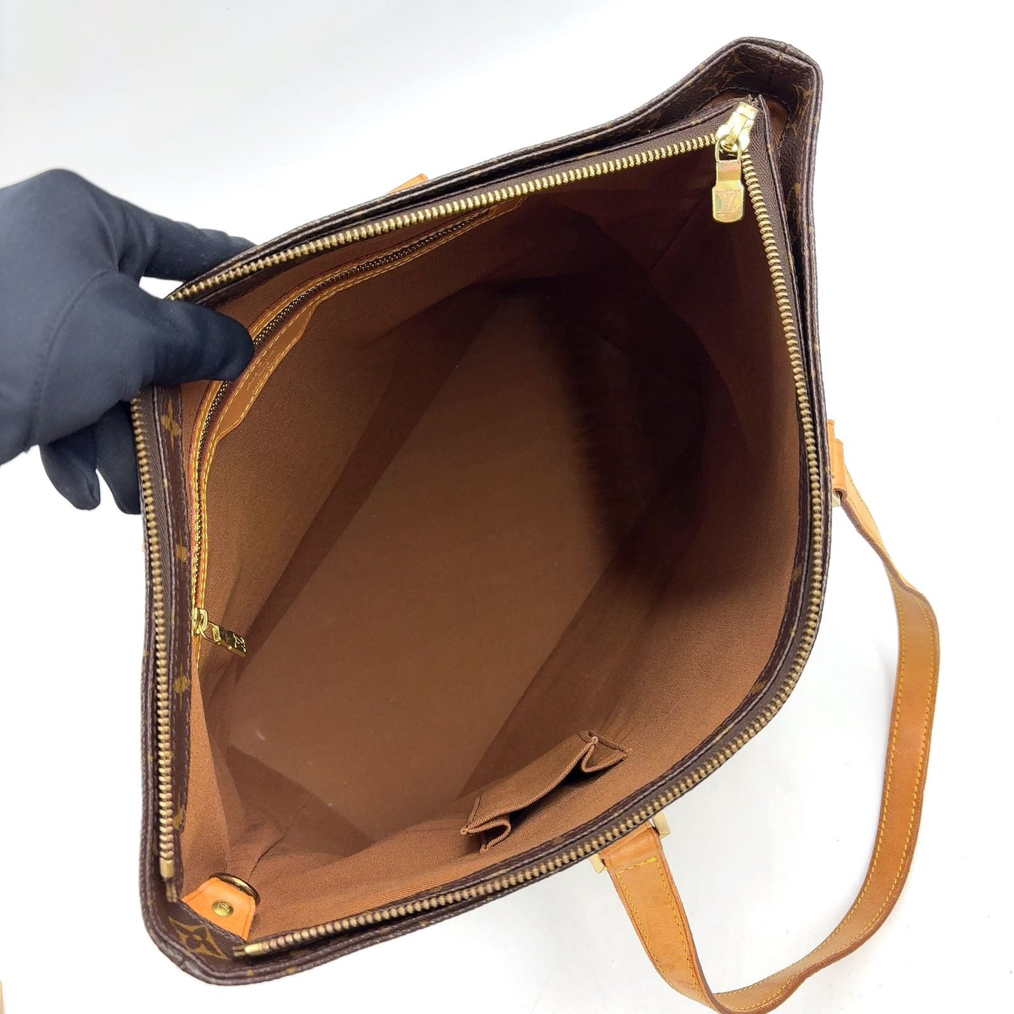 Louis Vuitton Cabas Mezzo Monogram Leather Tote Bag — view 3