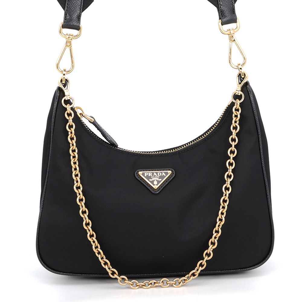 Prada Shoulder Bag Re Edition Re-Nylon 2-Way Black