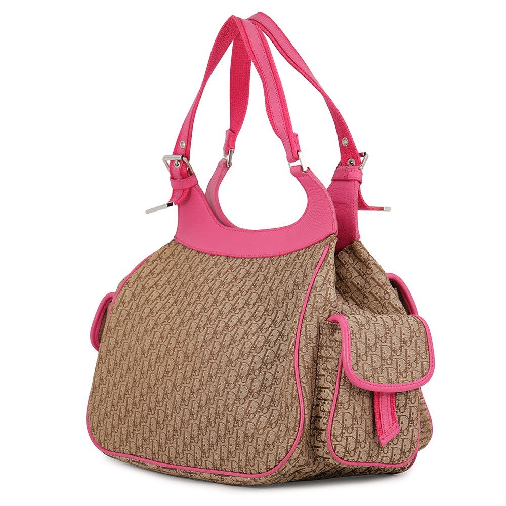 Dior Handbag Trotter Tote Canvas Leather — view 2