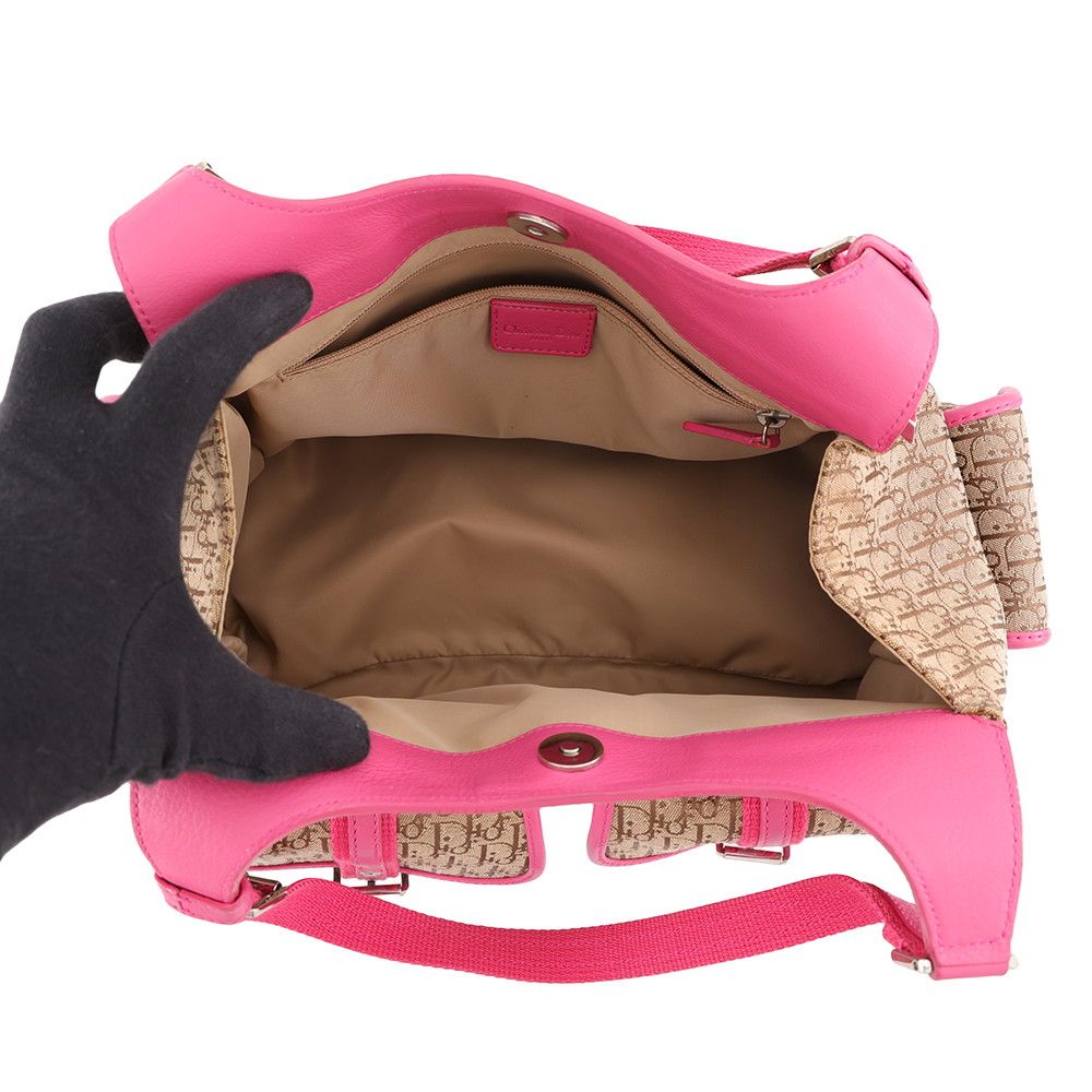 Dior Handbag Trotter Tote Canvas Leather — view 5