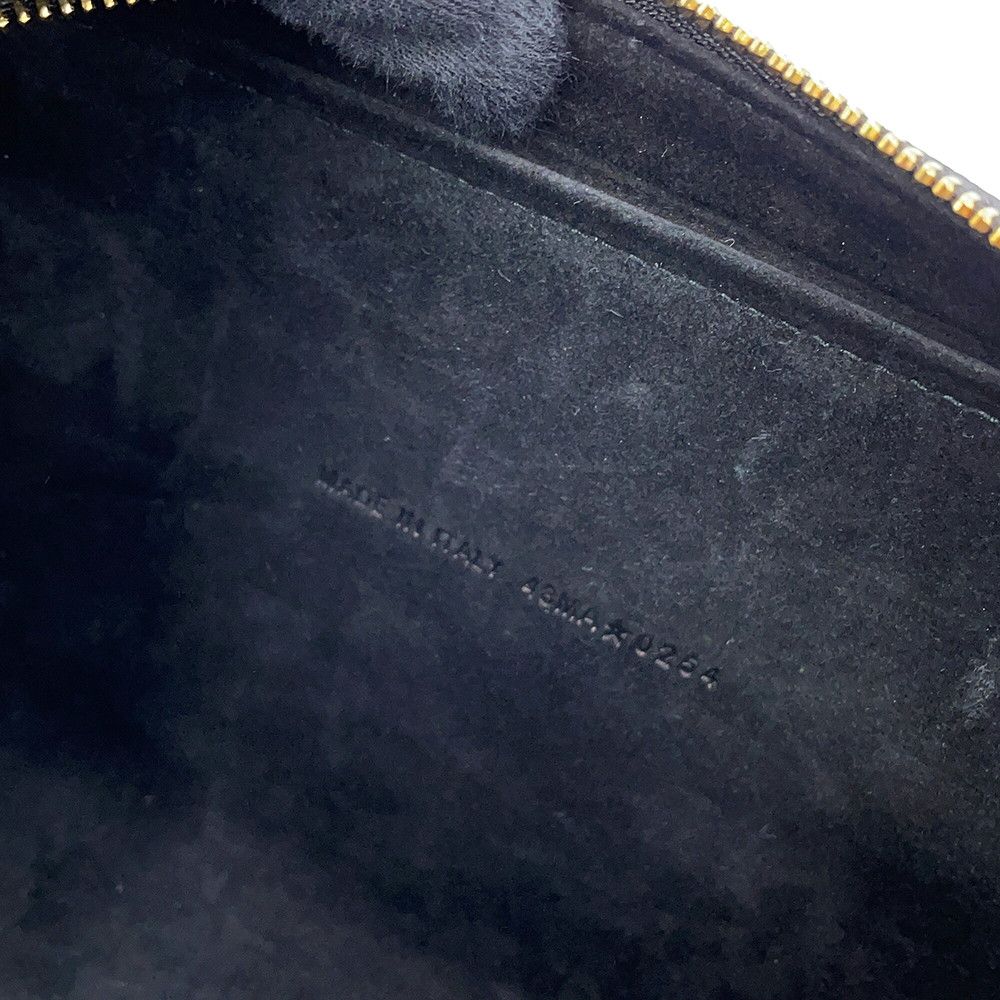 Dior Shoulder Bag Calo Double Pouch Leather Black — view 8