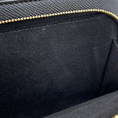 Dior Shoulder Bag Calo Double Pouch Leather Black — view 6
