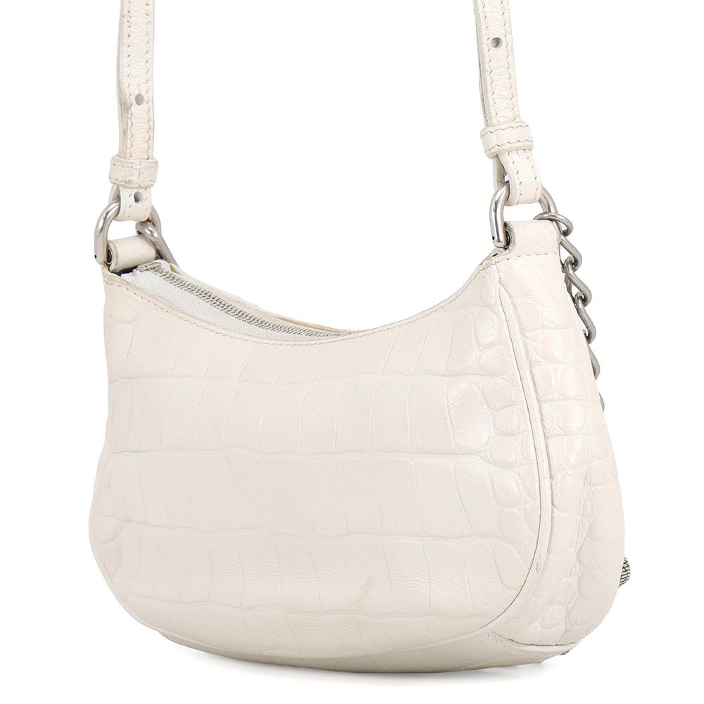 Balenciaga Shoulder Bag le Cagole Mini Embossed Leather 2-Way White — view 2