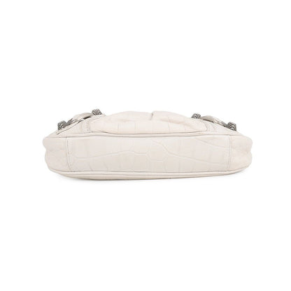 Balenciaga Shoulder Bag le Cagole Mini Embossed Leather 2-Way White — view 3