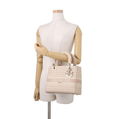 Dior Handbag Light Houndstooth Canvas 2-Way — view 4