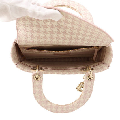 Dior Handbag Light Houndstooth Canvas 2-Way — view 6
