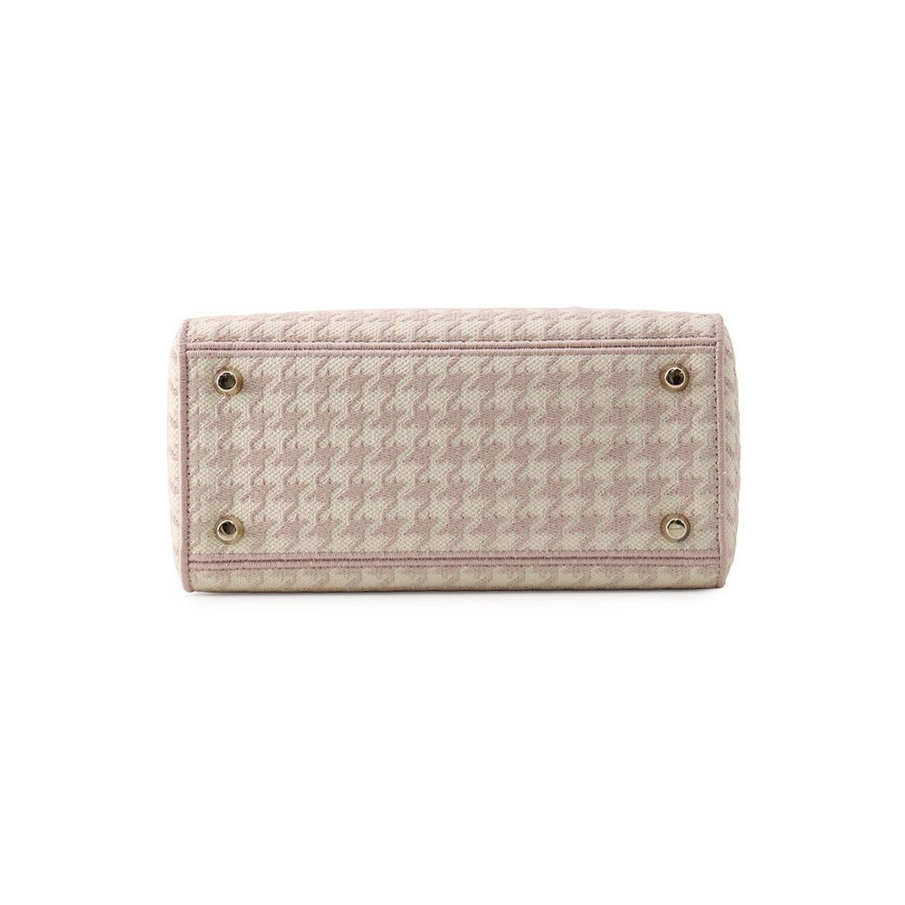 Dior Handbag Light Houndstooth Canvas 2-Way — view 3