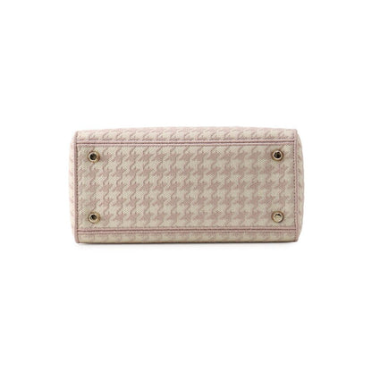 Dior Handbag Light Houndstooth Canvas 2-Way — view 3