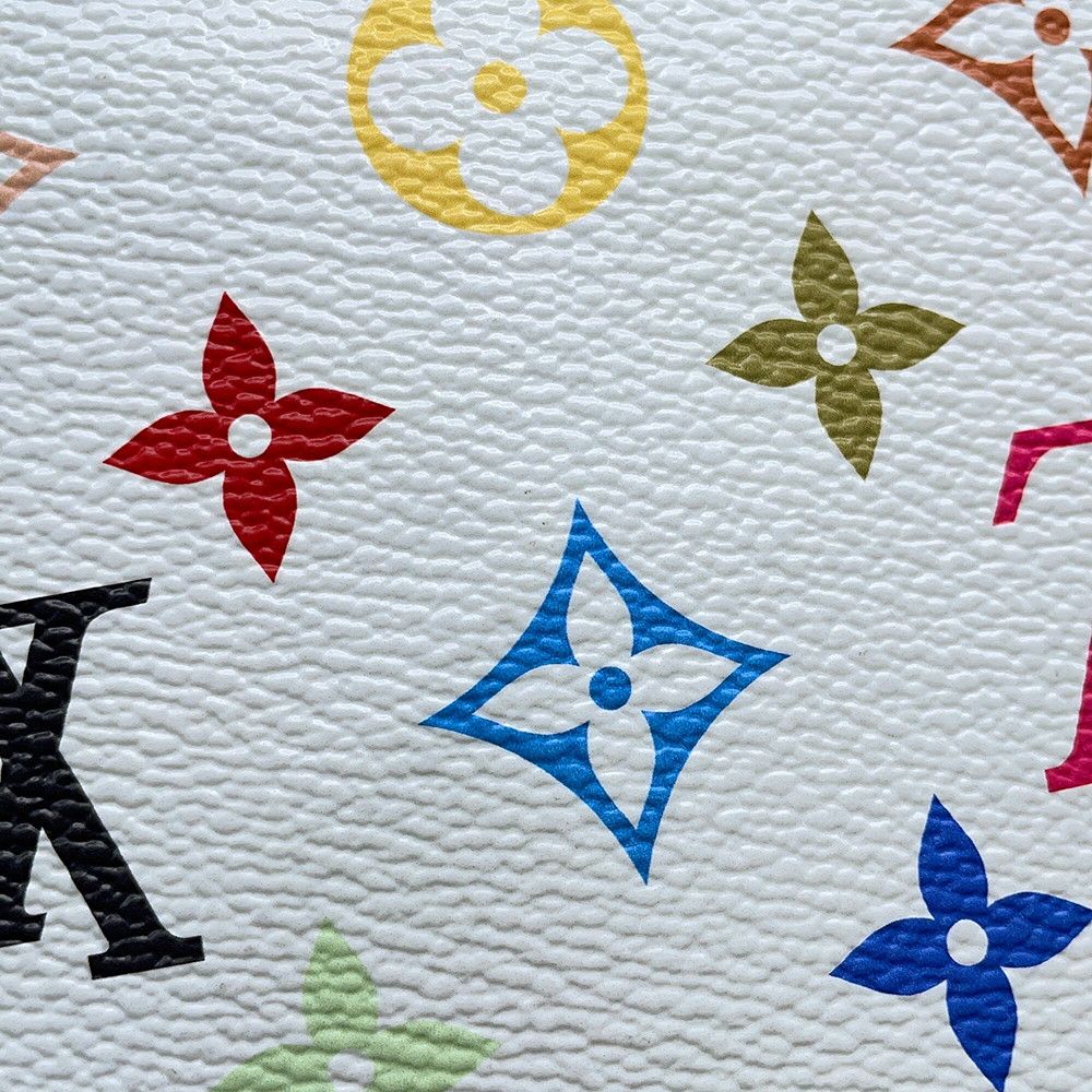 Louis Vuitton Monogram Multicolor LV TM Speedy Bandouliere 25 2-Way White — view 8