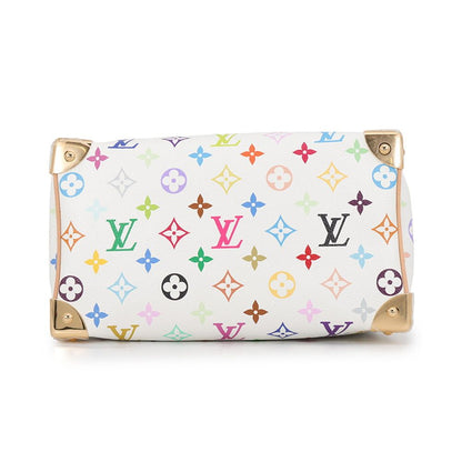 Louis Vuitton Monogram Multicolor LV TM Speedy Bandouliere 25 2-Way White — view 3