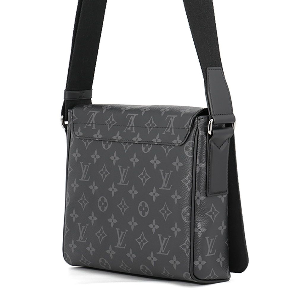 Louis Vuitton Shoulder Bag Monogram Eclipse District PM Black — view 2