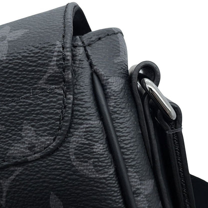 Louis Vuitton Shoulder Bag Monogram Eclipse District PM Black — view 7