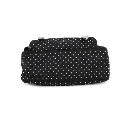 Prada Shoulder Bag Triangle Logo Studs Nylon Black — view 3
