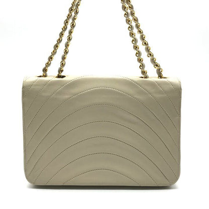 Chanel CC Logo Turnlock Chain Shoulder Bag Gold Double Beige — view 2