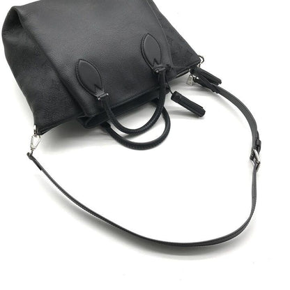 Louis Vuitton Monogram Mahina Haumea 2-Way Bag Crossbody Leather Black — view 7