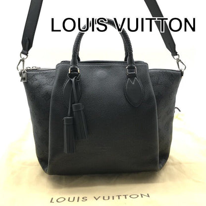 Louis Vuitton Monogram Mahina Haumea 2-Way Bag Crossbody Leather Black