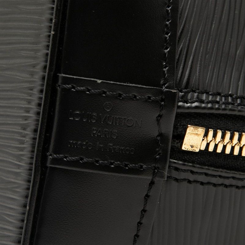 Louis Vuitton Epi Alma PM Handbag Noir Black Leather — view 5