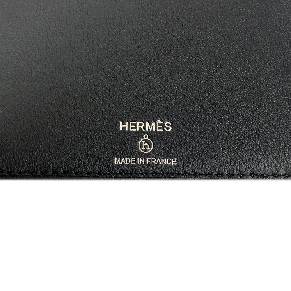 Hermes Petit h Flat Case Veau Epsom Veau Swift Pouch Mini Bag Brown — view 6