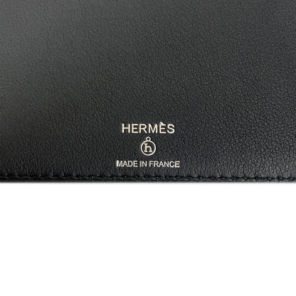 Hermes Petit h Flat Case Veau Epsom Veau Swift Pouch Mini Bag Brown — view 6