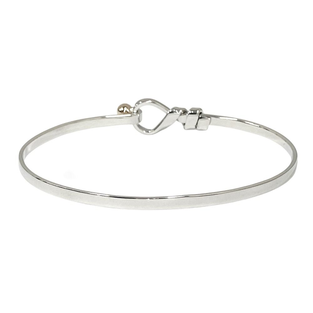 Tiffany & Co 18K Yellow Gold Hook Eye Bangle Bracelet — view 3