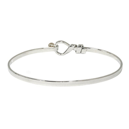 Tiffany & Co 18K Yellow Gold Hook Eye Bangle Bracelet — view 3