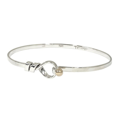 Tiffany & Co 18K Yellow Gold Hook Eye Bangle Bracelet