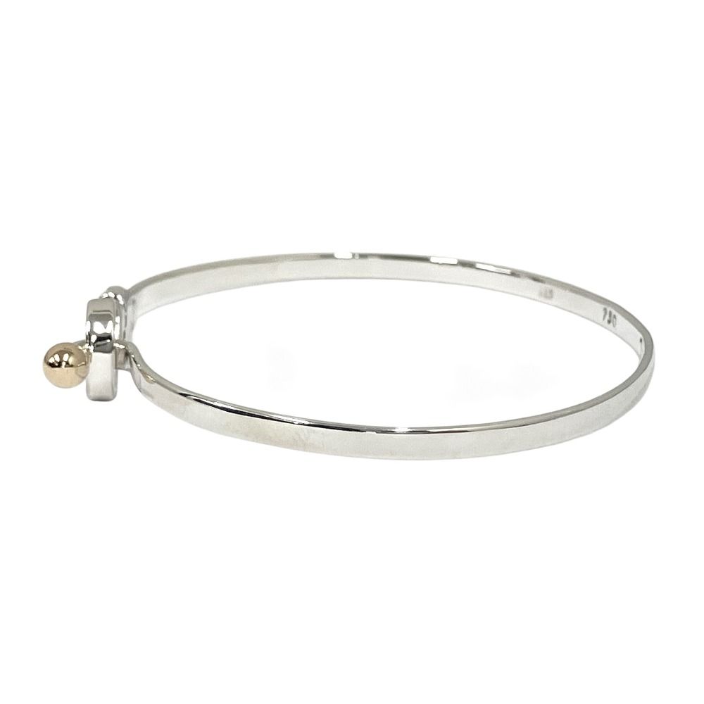 Tiffany & Co 18K Yellow Gold Hook Eye Bangle Bracelet — view 2