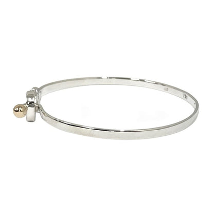 Tiffany & Co 18K Yellow Gold Hook Eye Bangle Bracelet — view 2