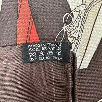 Hermes Scarf Carre 90 Silk Monsieur Et Madame & — view 8