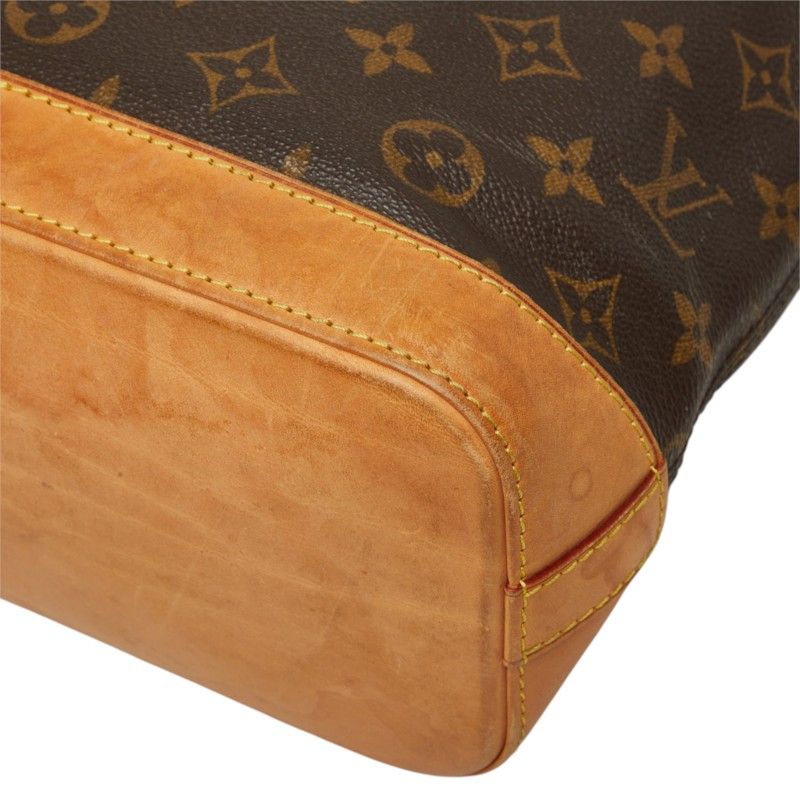 Louis Vuitton Monogram Lockit PM Handbag Brown Leather — view 6
